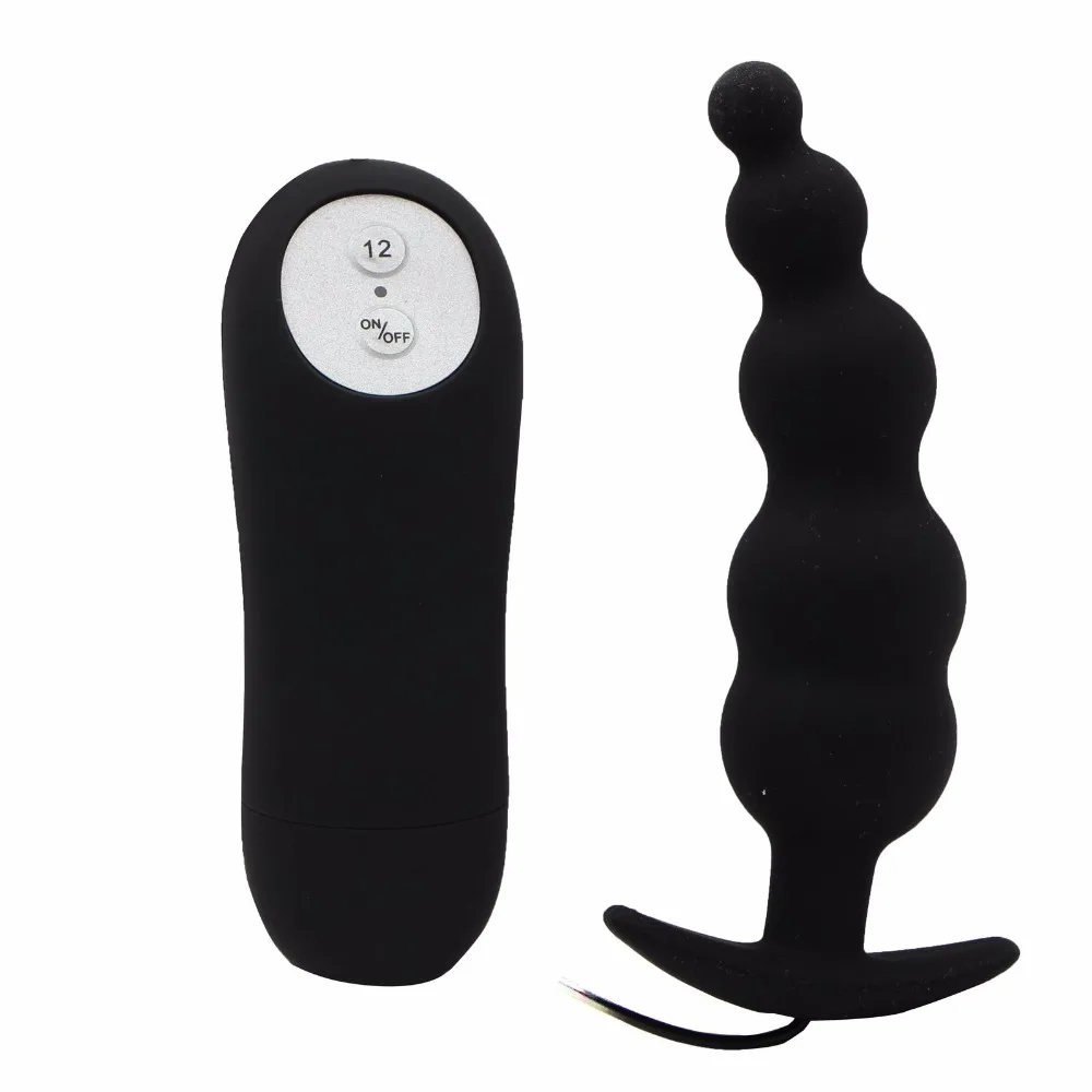 Powerful 12 Speeds Prostate Massager Vibrators Butt Anal Plug Anal Beads Anal Vibrator Sex Toys for Men Gay Woman Sex Machine