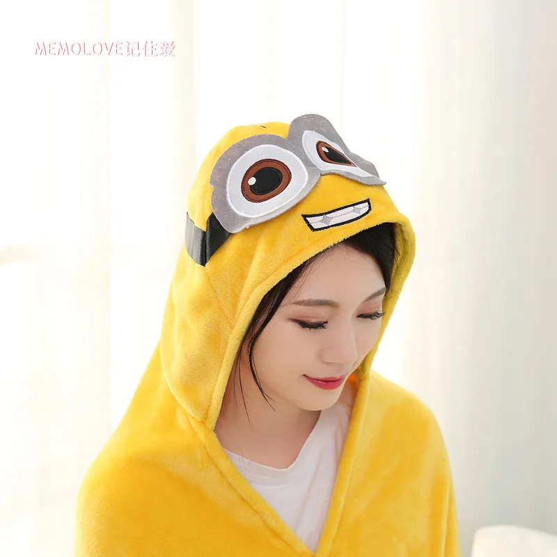 Coral Velvet Plush Toy Catoon Minions Cos Shawls Otaku Cloaks Leisure Blanket Air Conditioning Blankets 2 Size
Coral Velvet Plush Toy Catoon Minions Cos Shawls Otaku Cloaks Leisure Blanket Air Conditioning Blankets 2 Size