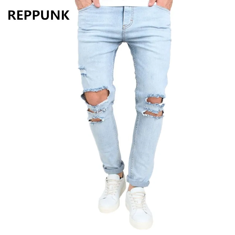 2017 hot sell foreign trade summer light color male hole in light blue jeans cultivate morality men's trousers tide high street
2017 hot sell foreign trade summer light color male hole in light blue jeans cultivate morality men's trousers tide high street