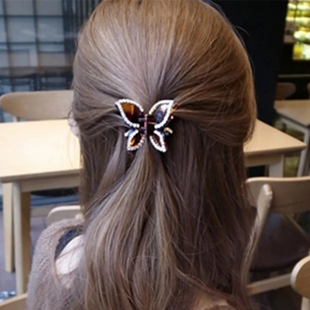 Butterfly Crystal Rhinestone Claw Hairpin Women Hair Clamp Accessory Clip New Hair Clips for Women Hair Braiding Tools
Butterfly Crystal Rhinestone Claw Hairpin Women Hair Clamp Accessory Clip New Hair Clips for Women Hair Braiding Tools