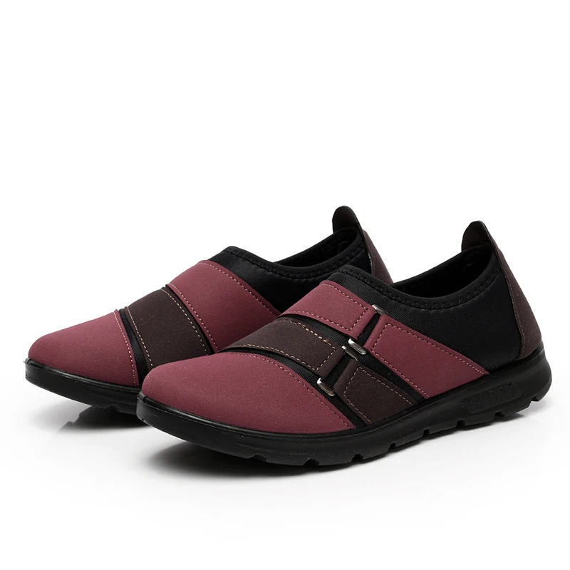 2017 New Beijing Shoes Women Casual Flat Mother Slip On Lady Comfort casual shoes women