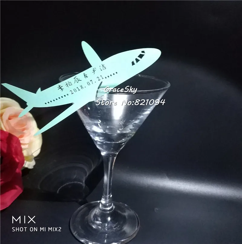 50pcs Free Shipping laser Cut Pearlescent Airplane Design Wedding Party Name Place Card Seat Invitation Cup Card for Wine Glass
50pcs Free Shipping laser Cut Pearlescent Airplane Design Wedding Party Name Place Card Seat Invitation Cup Card for Wine Glass