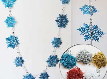 Multicolor 1.8 m 10 Piece Of A Plastic Sticky Powde Romantic Snowflake Piece Chain Christmas Decoration Snowflake String
Multicolor 1.8 m 10 Piece Of A Plastic Sticky Powde Romantic Snowflake Piece Chain Christmas Decoration Snowflake String