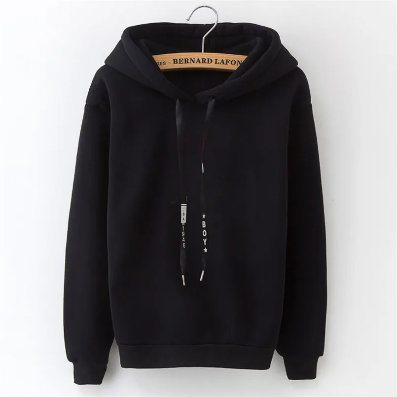 2018 Winter New Korean Women's Hoodies Solid Color Drawstring Loose Long Sleeve Hoodie Casual Trendy Women's Hooded Tops
2018 Winter New Korean Women's Hoodies Solid Color Drawstring Loose Long Sleeve Hoodie Casual Trendy Women's Hooded Tops
