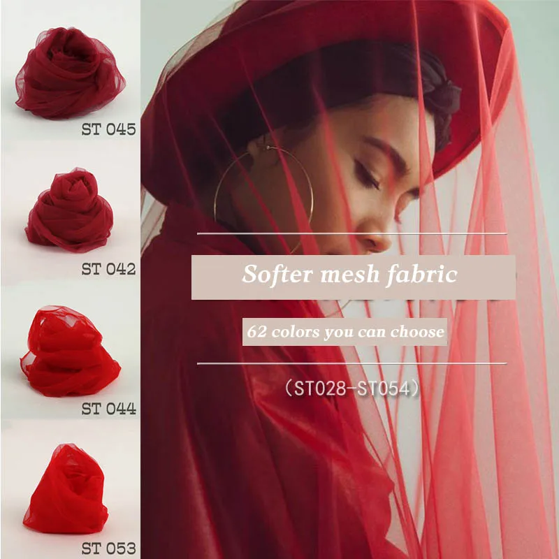 Soft tull Nylon mesh fabric encryption Diamond net gauze Swiss net fabric for wedding dress Bridal veil skirt making materia
Soft tull Nylon mesh fabric encryption Diamond net gauze Swiss net fabric for wedding dress Bridal veil skirt making materia