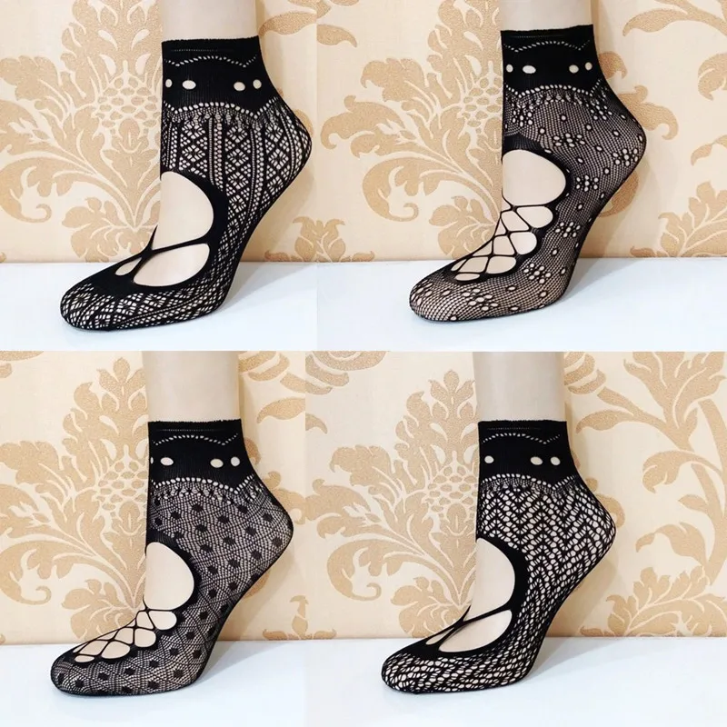 10 Pairs Sexy Black Hollow Out Breathable Mesh Fishnet Socks Female Stretchable Shorts Hosiery Ankle Lace Socks for Women Girls
10 Pairs Sexy Black Hollow Out Breathable Mesh Fishnet Socks Female Stretchable Shorts Hosiery Ankle Lace Socks for Women Girls