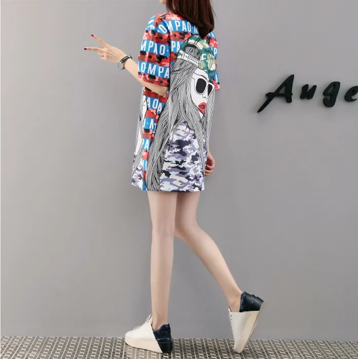 Mr.nut female geek cartoon print short-sleeved loose large size dress women Short Streetwear O-Neck dress
Mr.nut female geek cartoon print short-sleeved loose large size dress women Short Streetwear O-Neck dress