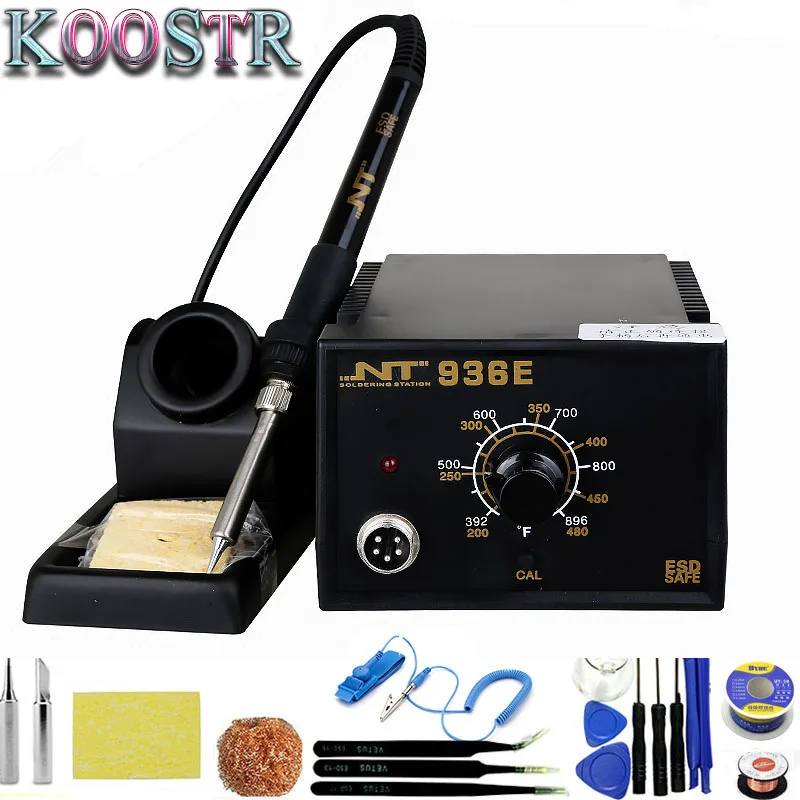 Constant Temperature Soldering Station Lead-free Repair Welding Station Heat Thermostat Electric Iron NT 936E
Constant Temperature Soldering Station Lead-free Repair Welding Station Heat Thermostat Electric Iron NT 936E