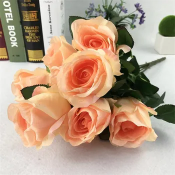 European Rose Bunch (10 heads/piece) Simulation Roses for DIY Wedding Bridal Bouquet Home Showcase Decorative Artificial Flowers
European Rose Bunch (10 heads/piece) Simulation Roses for DIY Wedding Bridal Bouquet Home Showcase Decorative Artificial Flowers