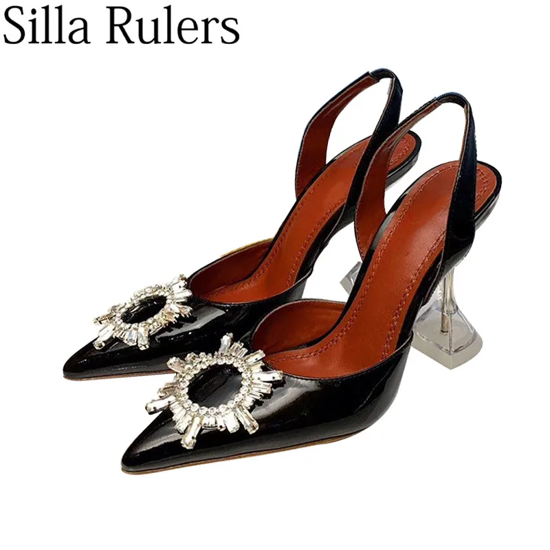 2019 Summer Pointed Toe Slippers Wine Glass Sandals Women Patent Leather Back Strap High Heels Pumps Party Shoes For Woman
2019 Summer Pointed Toe Slippers Wine Glass Sandals Women Patent Leather Back Strap High Heels Pumps Party Shoes For Woman