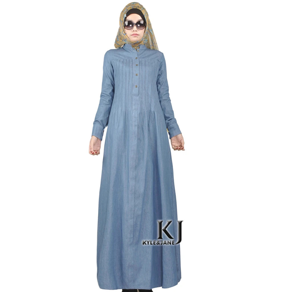 2016 Islam casual abaya muslim girl fashion jeans dress turkish women clothing burqa robe plus size dubai arab djellaba KJ160203
2016 Islam casual abaya muslim girl fashion jeans dress turkish women clothing burqa robe plus size dubai arab djellaba KJ160203