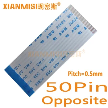 50Pin Flexible Flat Cable FFC Opposite Side 0.5mm Pitch AWM 20624 80C 60V Length 40cm 45cm 50cm 60cm 80cm 1M 2M 1.5M 3M 5PCS
50Pin Flexible Flat Cable FFC Opposite Side 0.5mm Pitch AWM 20624 80C 60V Length 40cm 45cm 50cm 60cm 80cm 1M 2M 1.5M 3M 5PCS