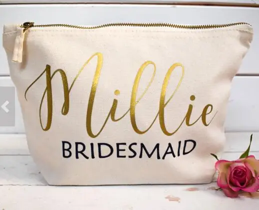Personalised Bridesmaid wedding Gift Make Up Bags Unique Gift for Bridal Party Bags
Personalised Bridesmaid wedding Gift Make Up Bags Unique Gift for Bridal Party Bags
