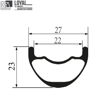 Super Light 27.5er MTB Rim T700 Carbon Fiber Hookless Rim 27mm Width Tubeless Ready For XC Mountain Bike Wheels 340g
Super Light 27.5er MTB Rim T700 Carbon Fiber Hookless Rim 27mm Width Tubeless Ready For XC Mountain Bike Wheels 340g
