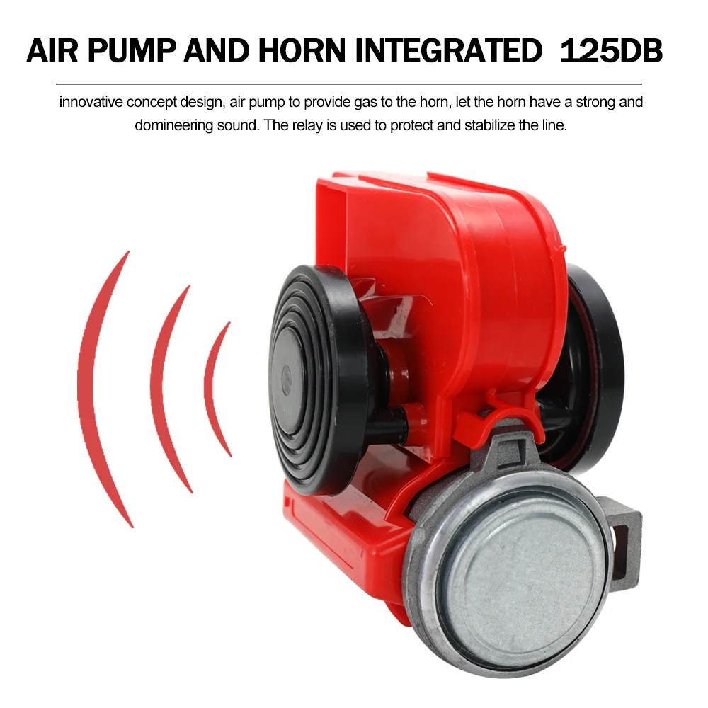 KKMOON 12V/24V 125db Compact Air Loud Car horn Motorcycle Truck Horns Yacht Boat Dual Tone Electric Pump Motorbike Horn
KKMOON 12V/24V 125db Compact Air Loud Car horn Motorcycle Truck Horns Yacht Boat Dual Tone Electric Pump Motorbike Horn