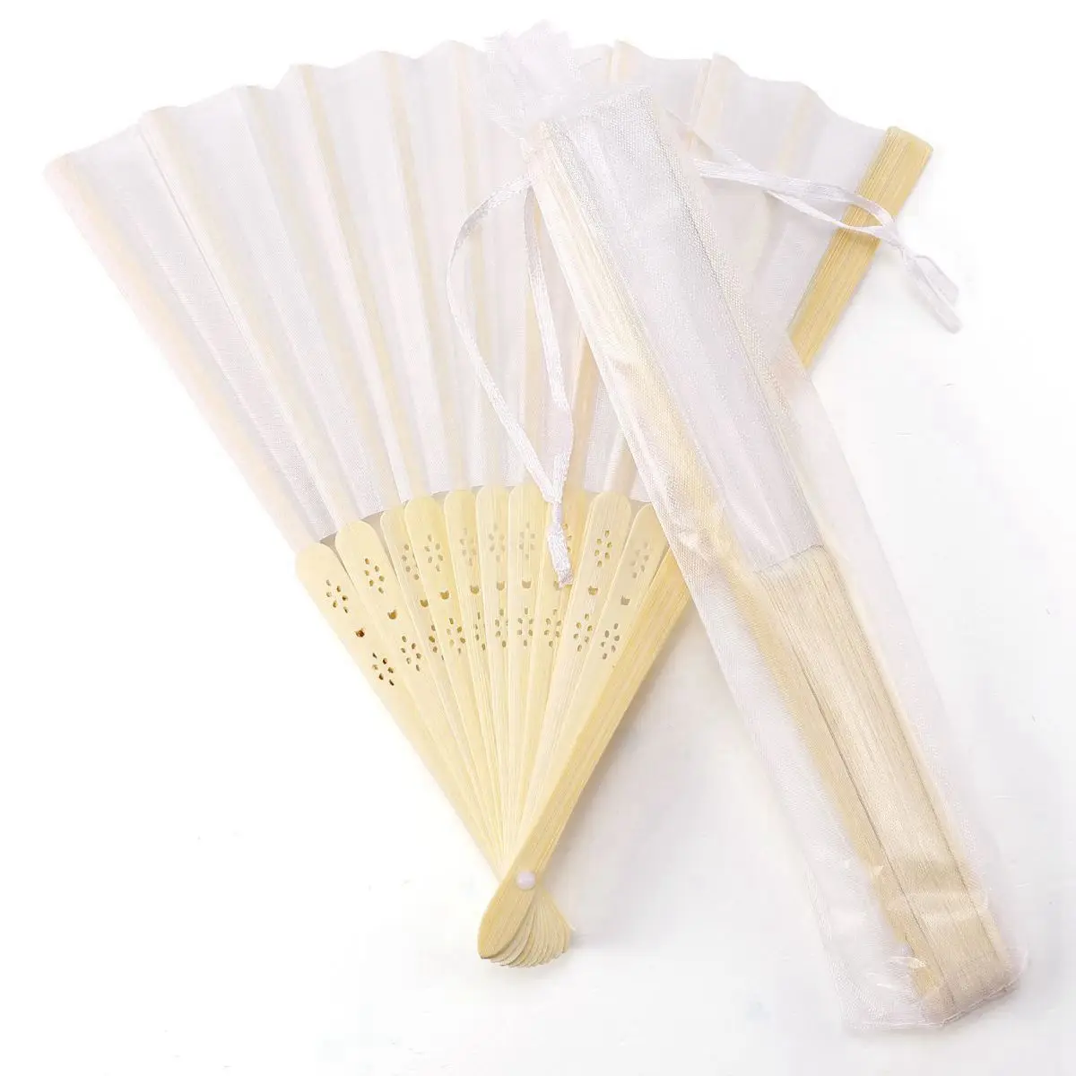24 pcs/lot White Folding Elegant Silk Hand Fan with Gift bag Wedding & Party 21cm
24 pcs/lot White Folding Elegant Silk Hand Fan with Gift bag Wedding & Party 21cm
