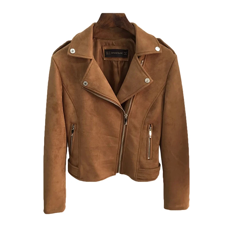 New Elegant Autumn Winter Zipper Basic Suede Jacket Coat Motorcycle Jacket Women Outwear Pink Slim Short Winter Jacket S-XL
New Elegant Autumn Winter Zipper Basic Suede Jacket Coat Motorcycle Jacket Women Outwear Pink Slim Short Winter Jacket S-XL