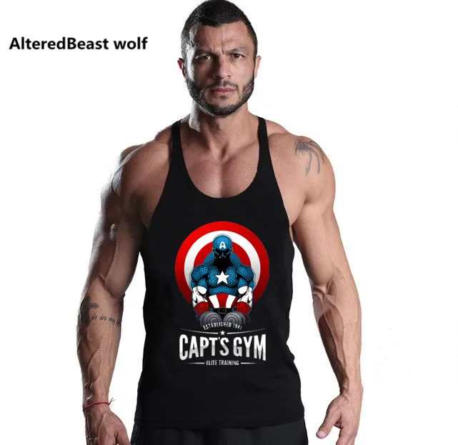 2018 Captain America Print Men Tank Tops Bodybuilding Cotton Tank Top Brand workout men Vest Fitness Sleeveless Shirt clothing
2018 Captain America Print Men Tank Tops Bodybuilding Cotton Tank Top Brand workout men Vest Fitness Sleeveless Shirt clothing