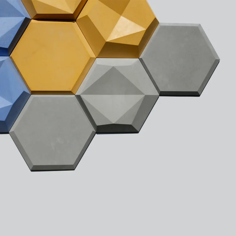 Hexagonal geometry design concrete wall brick silicone mold TV background cement wall decoration mold plaster wall mold
Hexagonal geometry design concrete wall brick silicone mold TV background cement wall decoration mold plaster wall mold