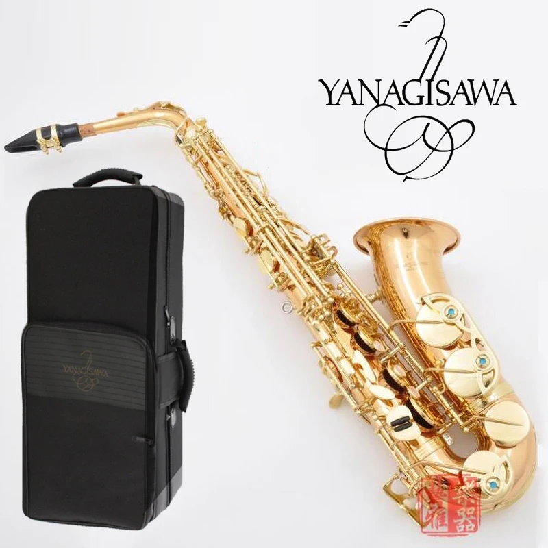 

Japan Saxophone Alto Yanagisawa A-902 A-wo2 Eb Flat Sax Alto saxofone phosphor bronze copper Musical Instruments with case