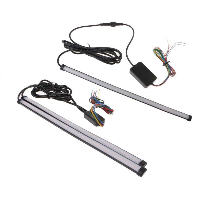2x12" 5 mode & 1x12" 5 mode Switchback Flowing Knight Turn Signal Brake Light Car DRL LED Knight Rider Strip Color Changeable
2x12" 5 mode & 1x12" 5 mode Switchback Flowing Knight Turn Signal Brake Light Car DRL LED Knight Rider Strip Color Changeable