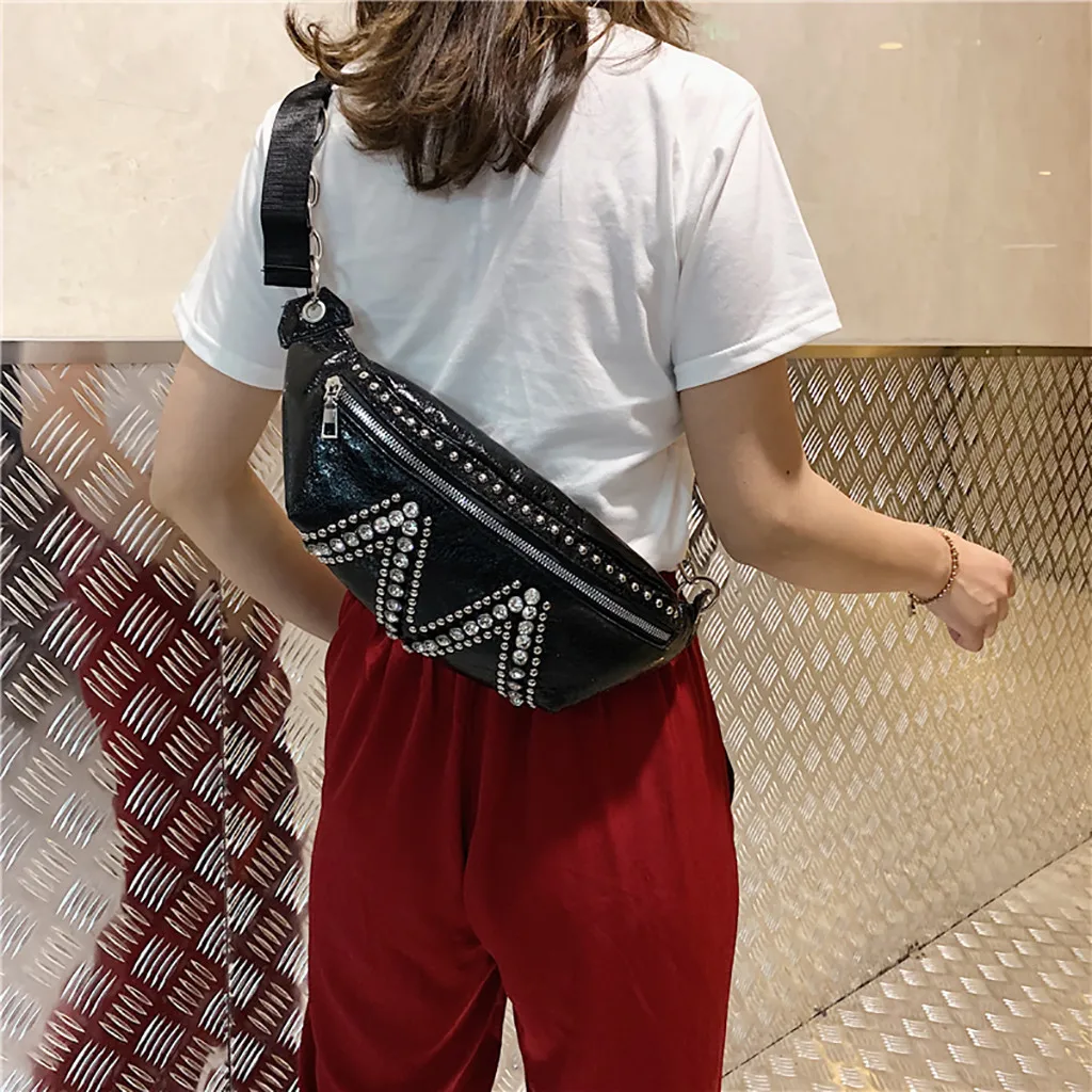 Women Ladies Bright Diamonds Versatile Waist Bags Messenger Shoulder Bag Bright diamond wild chest Messenger bag shoulder June5
Women Ladies Bright Diamonds Versatile Waist Bags Messenger Shoulder Bag Bright diamond wild chest Messenger bag shoulder June5