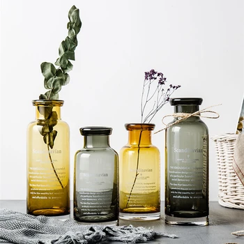 Retro Literature Scandinavian Style New Ash Color Yellow Brown Letter Glass Vase Flower Vase Home Shop Decoration 1pc/lot
Retro Literature Scandinavian Style New Ash Color Yellow Brown Letter Glass Vase Flower Vase Home Shop Decoration 1pc/lot