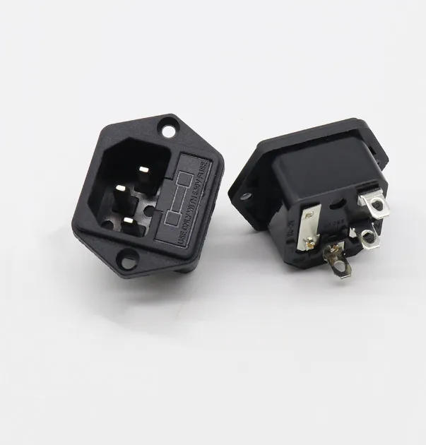 IEC 320 C14 AC Power Inlet Socket Module Plug Male Connector 10A 250V 3 Pins
IEC 320 C14 AC Power Inlet Socket Module Plug Male Connector 10A 250V 3 Pins