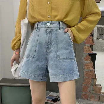 HziriP Chic Hot Stylish Denim New Arrival Loose 2019 Casual Summer Korea Fresh Pearls All Match High Waist jeans Basic Shorts
HziriP Chic Hot Stylish Denim New Arrival Loose 2019 Casual Summer Korea Fresh Pearls All Match High Waist jeans Basic Shorts