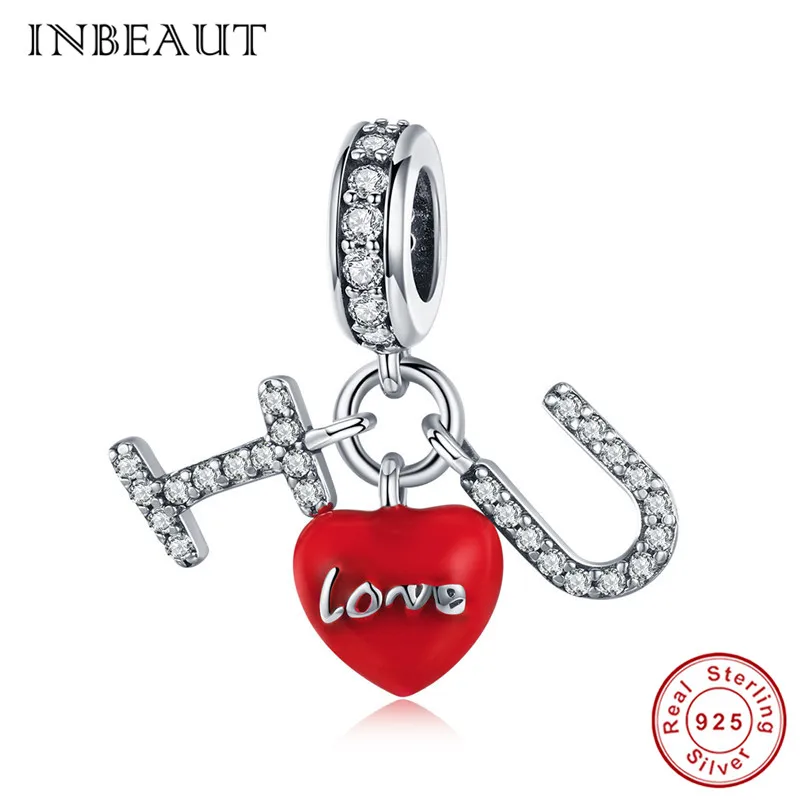 INBEAUT 100% 925 Sterling Silver White Mirco CZ I LOVE U Red Heart Beads S925 Stamp Romantic Letters Charm fit Pandora Bracelet
INBEAUT 100% 925 Sterling Silver White Mirco CZ I LOVE U Red Heart Beads S925 Stamp Romantic Letters Charm fit Pandora Bracelet