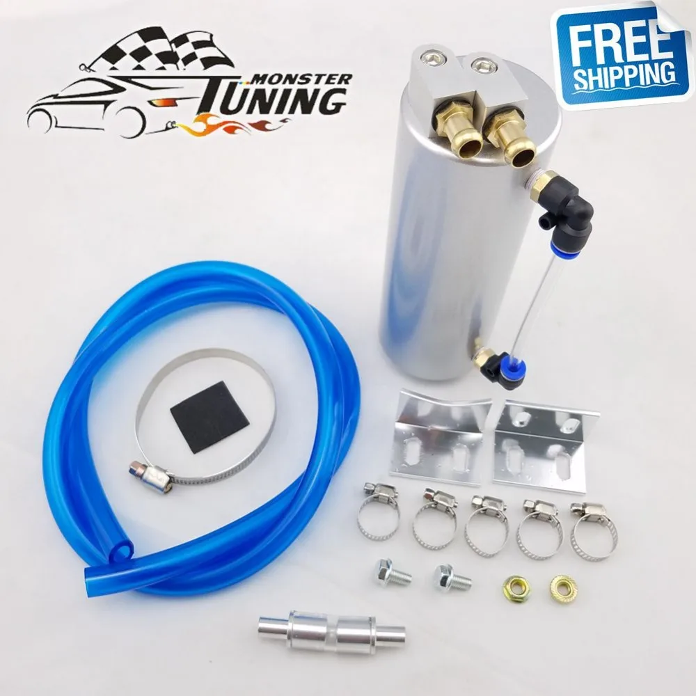Free Shipping Universal Aluminum Racing Oil Catch Tank/Can Round Can Reservoir Turbo Oil Catch can
Free Shipping Universal Aluminum Racing Oil Catch Tank/Can Round Can Reservoir Turbo Oil Catch can