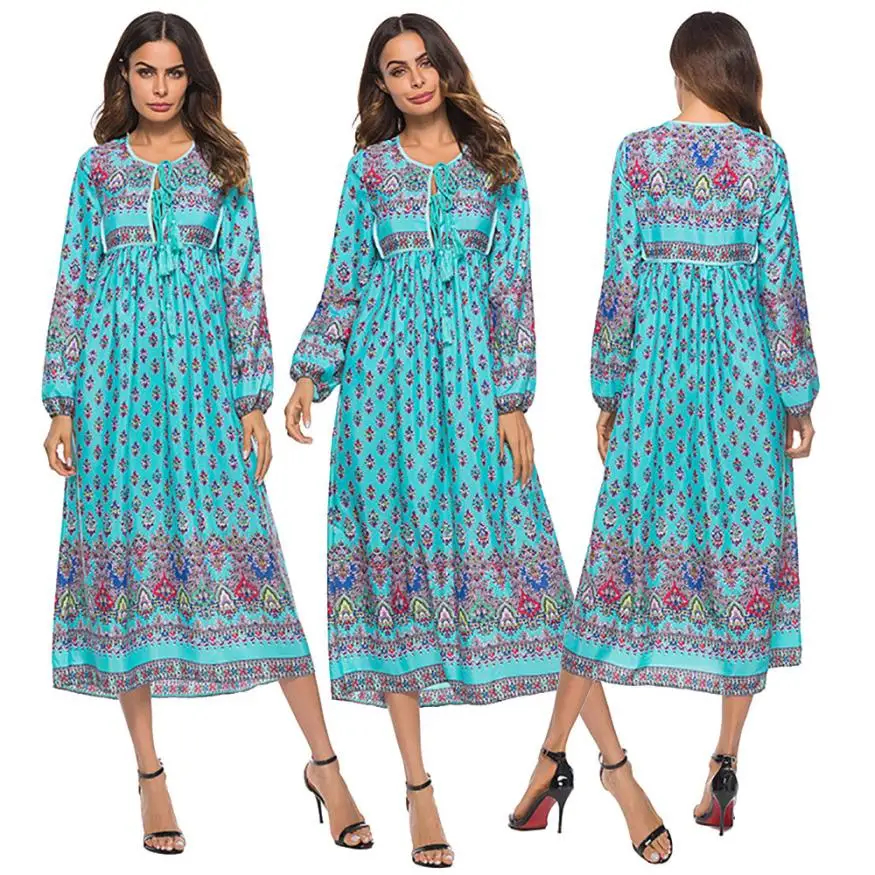 KANCOOLD Dress Women Floral Print Long Sleeve Loose V-Neck Dress Ladies Evening Party Long Maxi dress women 2018AUG2
KANCOOLD Dress Women Floral Print Long Sleeve Loose V-Neck Dress Ladies Evening Party Long Maxi dress women 2018AUG2