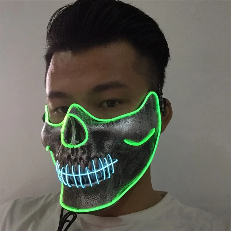 Skull Skeleton LED Mask Halloween Cold Light Half Face Luminous Masks for Party WXV Sale
Skull Skeleton LED Mask Halloween Cold Light Half Face Luminous Masks for Party WXV Sale
