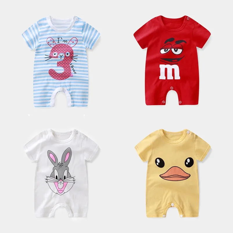 Summer rompers Newborn Baby boy Clothes Short Sleeve Outwear infant Baby Body Cotton Baby clothing Romper
Summer rompers Newborn Baby boy Clothes Short Sleeve Outwear infant Baby Body Cotton Baby clothing Romper
