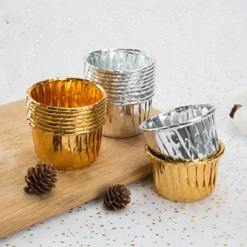 400 X Muffin Paper Cups Cases Gold/Sliver Cupcake Wrapper Liner Round Forms Mold For Cup Cake Baking Decoration Tools Supplies
400 X Muffin Paper Cups Cases Gold/Sliver Cupcake Wrapper Liner Round Forms Mold For Cup Cake Baking Decoration Tools Supplies