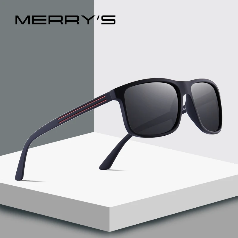 

MERRYS DESIGN Men Classic Polarized Sunglasses TR90 Legs Outdoor Sports Sun glasses Ultra-light Series UV400 Protection S8176