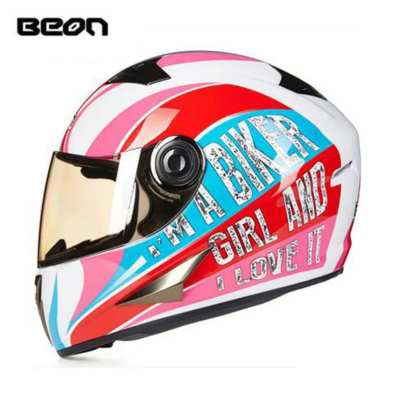 ECE white red girl BEON full face motocross Helmet for women, motorcycle MOTO electric bicycle safety headpiece
ECE white red girl BEON full face motocross Helmet for women, motorcycle MOTO electric bicycle safety headpiece