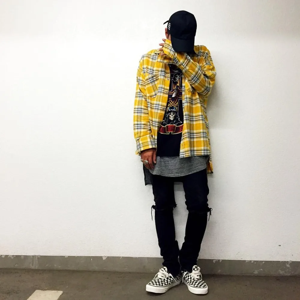 2019 US Hip Hop Most popular justin bieber FOG fog Men unisex flannel Long-sleeved plaid oversized dress shirt in red yellow
2019 US Hip Hop Most popular justin bieber FOG fog Men unisex flannel Long-sleeved plaid oversized dress shirt in red yellow