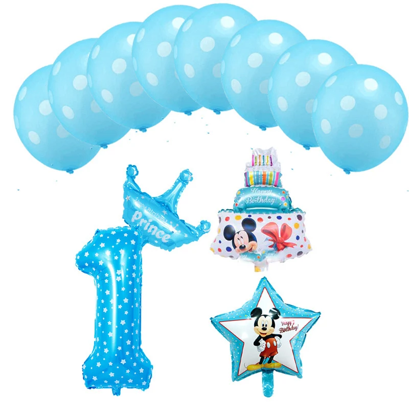12pcs Happy Birthday Decoration Balloon Mickey Minnie Mouse number 1-9 foil balloons mini cake globos baby shower party decor
12pcs Happy Birthday Decoration Balloon Mickey Minnie Mouse number 1-9 foil balloons mini cake globos baby shower party decor