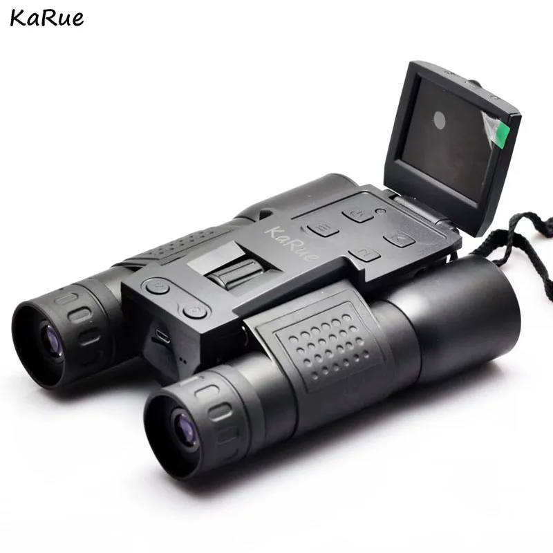 

KaRue Digital Camera 1.5 inch 1.3MP Zoom 10x25 Binocular Camcorder Telescope lens s microSD / TF black free shipping