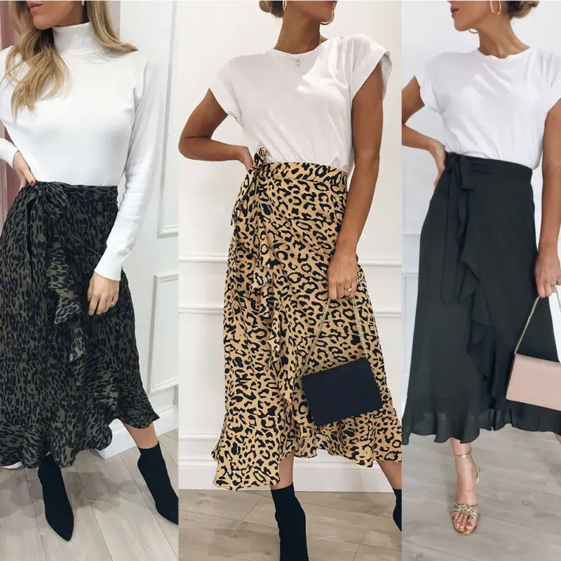 Women Summer Dress Ladies Leopard Print Boho Maxi Dress Casual Streetwear OL Ruffles Dress
Women Summer Dress Ladies Leopard Print Boho Maxi Dress Casual Streetwear OL Ruffles Dress