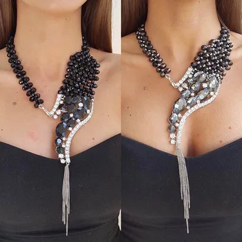 UDDEIN Fashion Long Necklace For Women Alloy Tassel Big Brand Statement Necklace & Pendant Acrylic Gem Party Jewelry Collares
UDDEIN Fashion Long Necklace For Women Alloy Tassel Big Brand Statement Necklace & Pendant Acrylic Gem Party Jewelry Collares