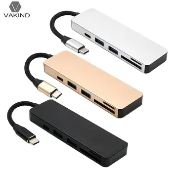5 in 1 Multi-function Type-C HUB USB-C to USB3.0/SD/TF Card Reader Type-C Adapter Cable for Macbook Accessories
5 in 1 Multi-function Type-C HUB USB-C to USB3.0/SD/TF Card Reader Type-C Adapter Cable for Macbook Accessories