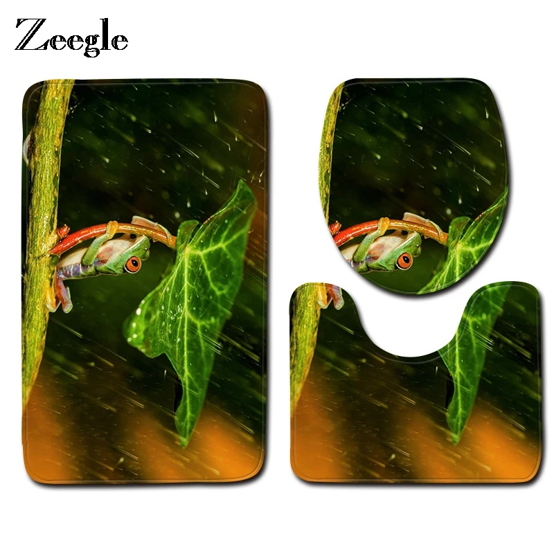 Zeegle Frog Pattern Bath Mat Non-Slip Toilet Carpet Bathroom Mat Flannel Toilet Mat For Three Sets Of Bath Mat Toilet Decor
Zeegle Frog Pattern Bath Mat Non-Slip Toilet Carpet Bathroom Mat Flannel Toilet Mat For Three Sets Of Bath Mat Toilet Decor