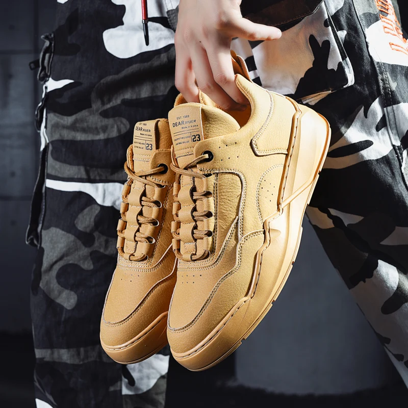 2019 Ins Soft Leather Men Chunky Sneakers Lace-up Casual Shoes Flat Platform Breathable Sneakers Adult Tenis Masculino Footwear
2019 Ins Soft Leather Men Chunky Sneakers Lace-up Casual Shoes Flat Platform Breathable Sneakers Adult Tenis Masculino Footwear