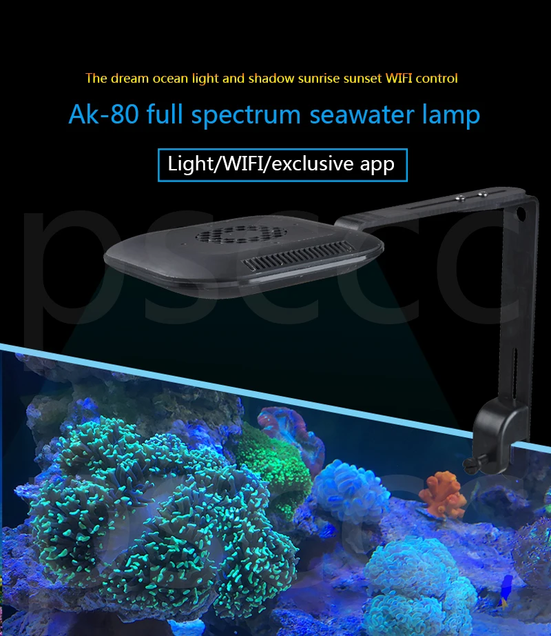 Jebao All light spectrum sea water LED coral reef lamp AK80 remote cell phone WIFI control hard bone coral special
Jebao All light spectrum sea water LED coral reef lamp AK80 remote cell phone WIFI control hard bone coral special