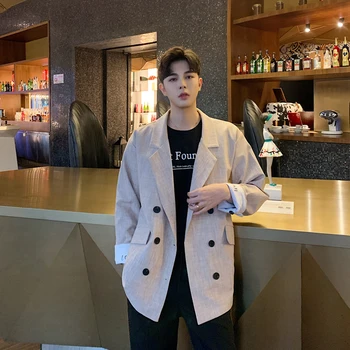 2019 Spring And Summer New Chinese Style Double-breasted Cuffed Letters Printed Men's Loose Suit Jacket
2019 Spring And Summer New Chinese Style Double-breasted Cuffed Letters Printed Men's Loose Suit Jacket
