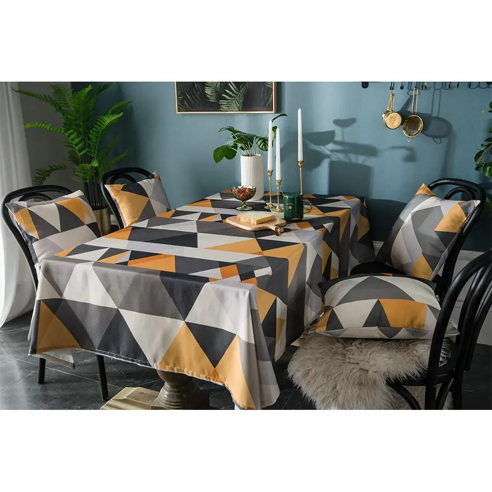 Waterproof Geometric Printing Dinning Table Cover/Pillow Cover for Living Room Restaurant
Waterproof Geometric Printing Dinning Table Cover/Pillow Cover for Living Room Restaurant