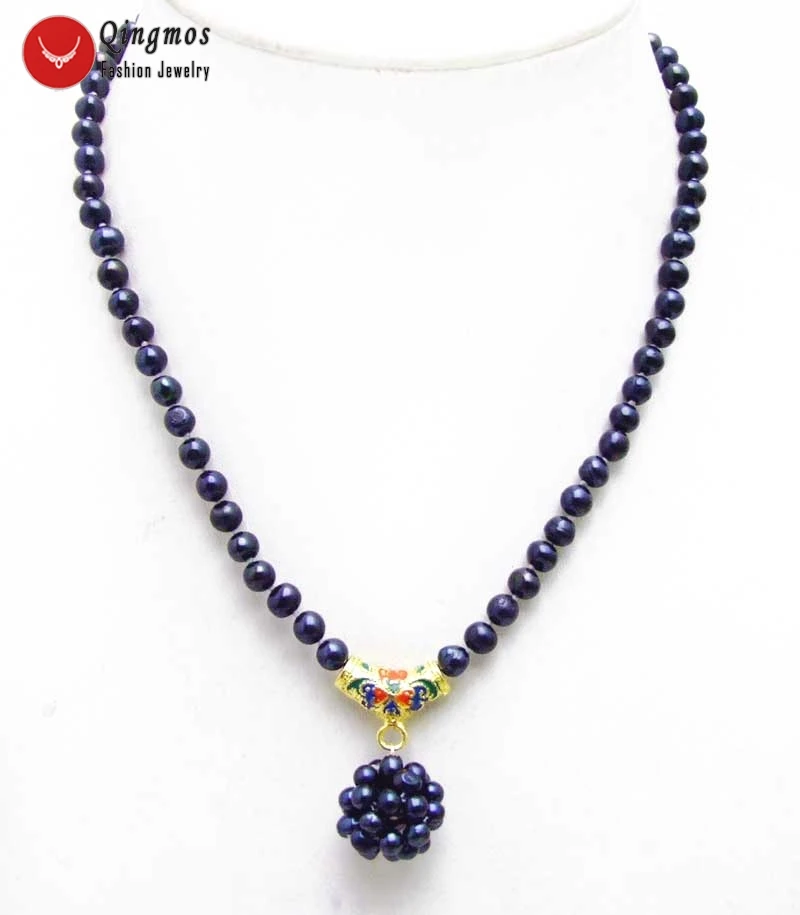Qingmos Black Round 18-20mm Ball Natural Pearl Pendant & Necklace for Women with Handwork Weaving 5mm Pearl Necklace Chokers 17"
Qingmos Black Round 18-20mm Ball Natural Pearl Pendant & Necklace for Women with Handwork Weaving 5mm Pearl Necklace Chokers 17"