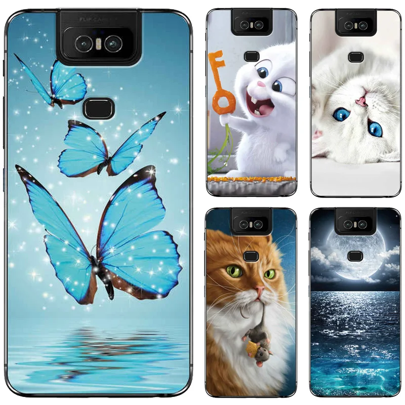 Чехол для Asus ZenFone 6 ZS630KL чехол с милым животным узором 6Z чехлы 4 " задняя крышка